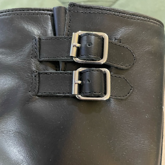 Dolce Vita Black Heeled Boots with Buckle Detail - Picture 3 of 9